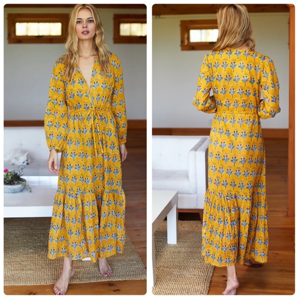 Emerson Fry Yellow Floral Dress